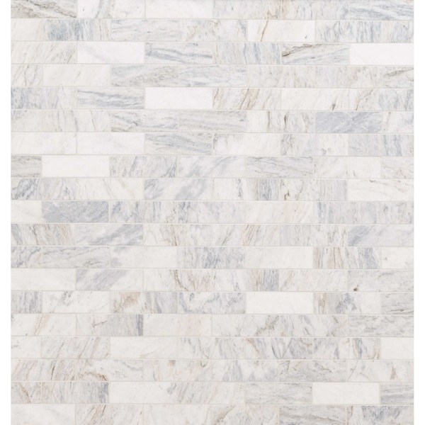 Msi Capri Blue Subway 11.81 In. X 11.81 In. X 10Mm Honed Mosaic